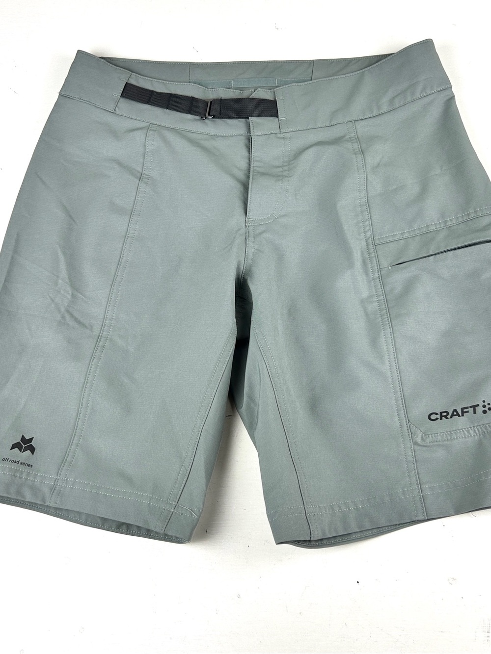 Craft Womens Off Road Series Activewear Bike Shorts Sz Medium Gray Belted